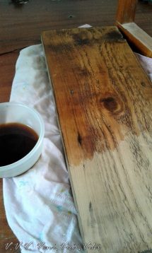 fa öregítése kávéval